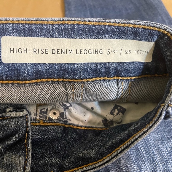 Pilcro and The Letterpress by Anthropologie High-Rise Denim Legging | 25 petite - Picture 10 of 12